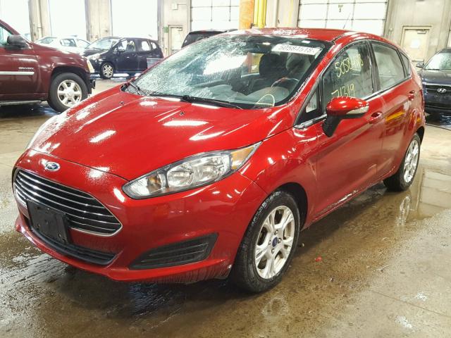 3FADP4EJ6EM191648 - 2014 FORD FIESTA SE RED photo 2