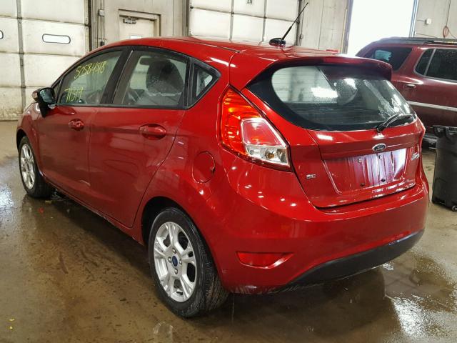 3FADP4EJ6EM191648 - 2014 FORD FIESTA SE RED photo 3