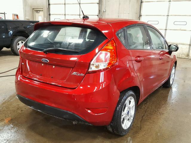 3FADP4EJ6EM191648 - 2014 FORD FIESTA SE RED photo 4