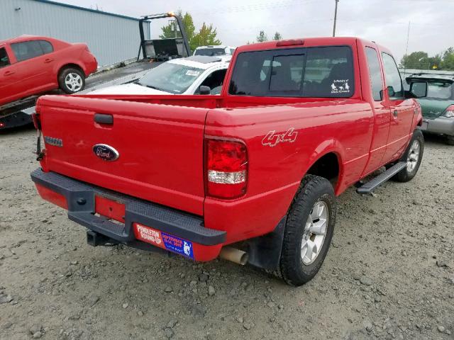 1FTZR45E39PA54888 - 2009 FORD RANGER SUP RED photo 4