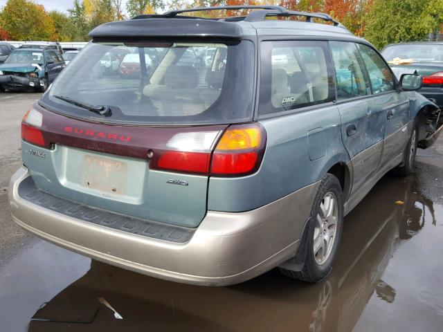 4S3BH675847614054 - 2004 SUBARU LEGACY OUT GREEN photo 4