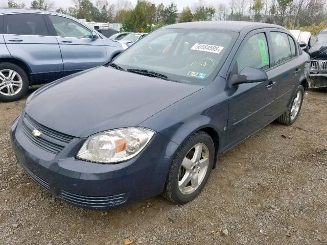 1G1AT58H597106248 - 2009 CHEVROLET COBALT LT GRAY photo 2