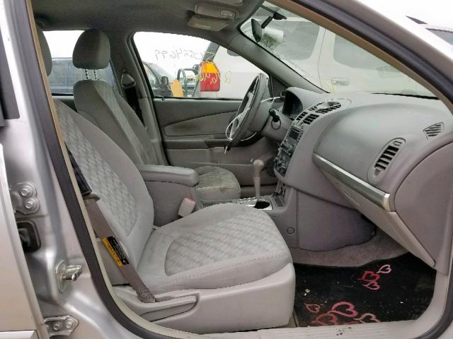 1G1ZT62895F119800 - 2005 CHEVROLET MALIBU MAX 银色 照片 5