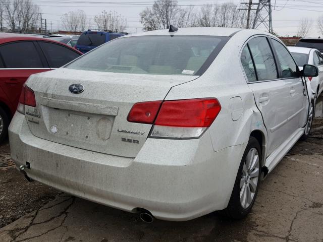 4S3BMDL66B2264531 - 2011 SUBARU LEGACY 3.6 WHITE photo 4