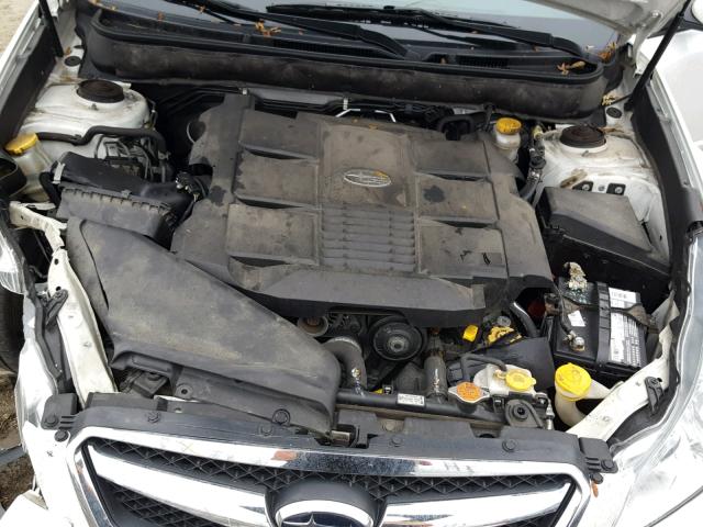 4S3BMDL66B2264531 - 2011 SUBARU LEGACY 3.6 WHITE photo 7