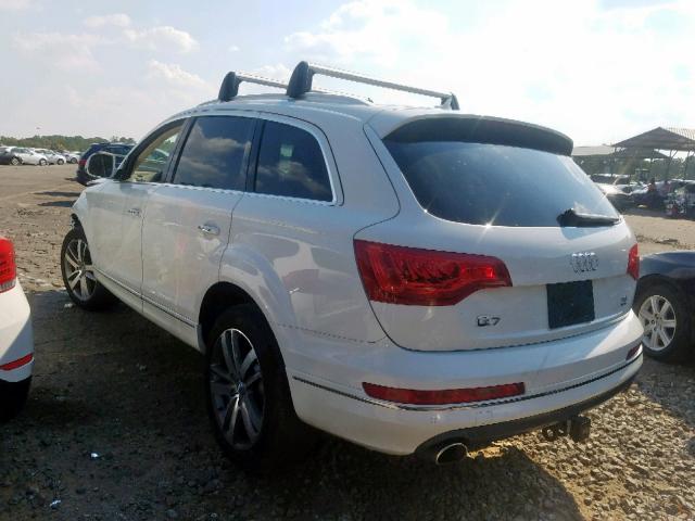 WA1LMAFE4ED008333 - 2014 AUDI Q7 PREMIUM WHITE photo 3