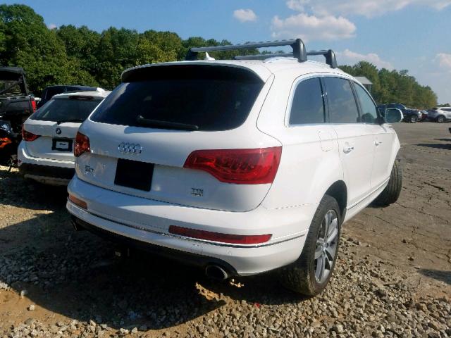 WA1LMAFE4ED008333 - 2014 AUDI Q7 PREMIUM WHITE photo 4