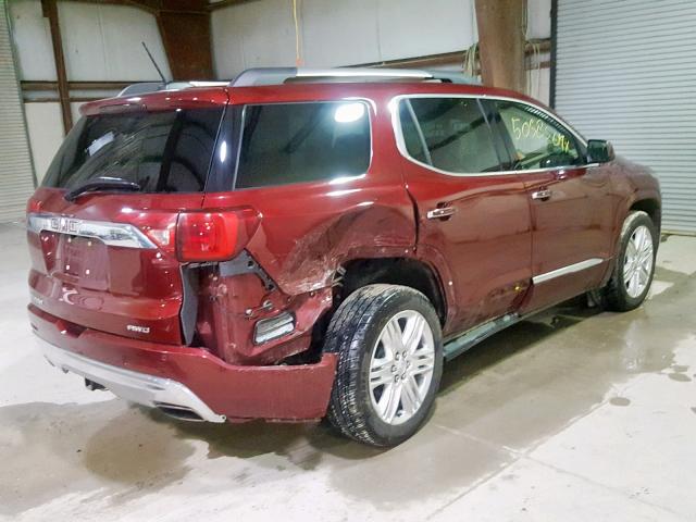 1GKKNXLS8JZ171743 - 2018 GMC ACADIA DEN RED photo 4