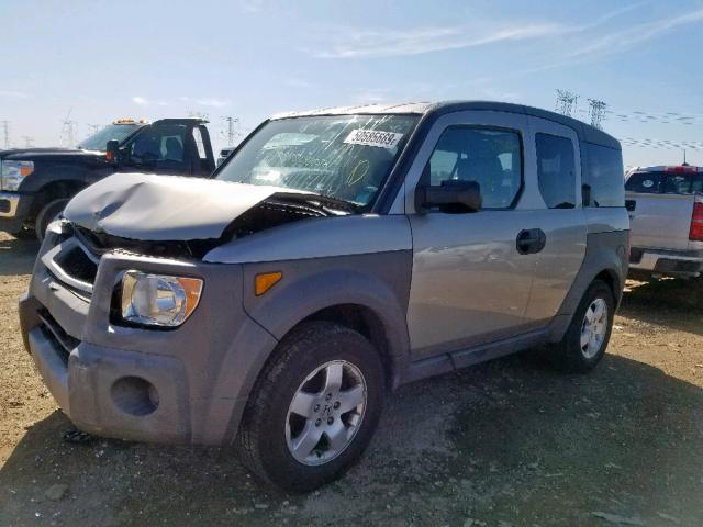 5J6YH28523L053996 - 2003 HONDA ELEMENT EX GRAY photo 2