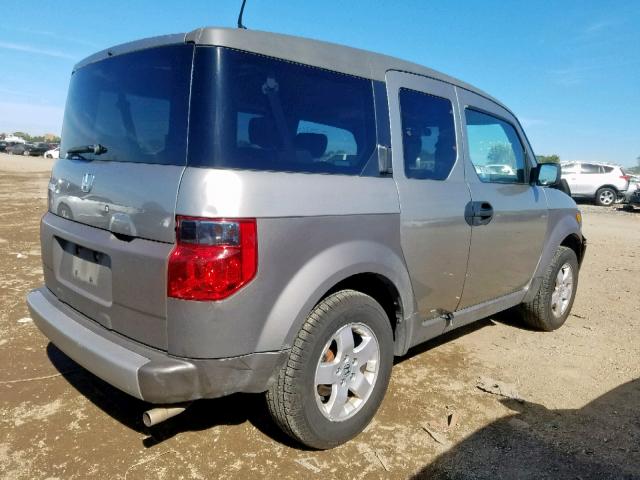 5J6YH28523L053996 - 2003 HONDA ELEMENT EX GRAY photo 4