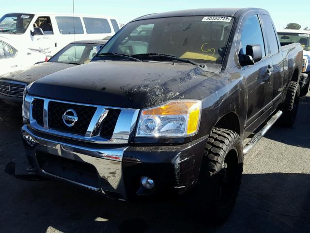 1N6AA0CC0CN330880 - 2012 NISSAN TITAN S BLACK photo 2