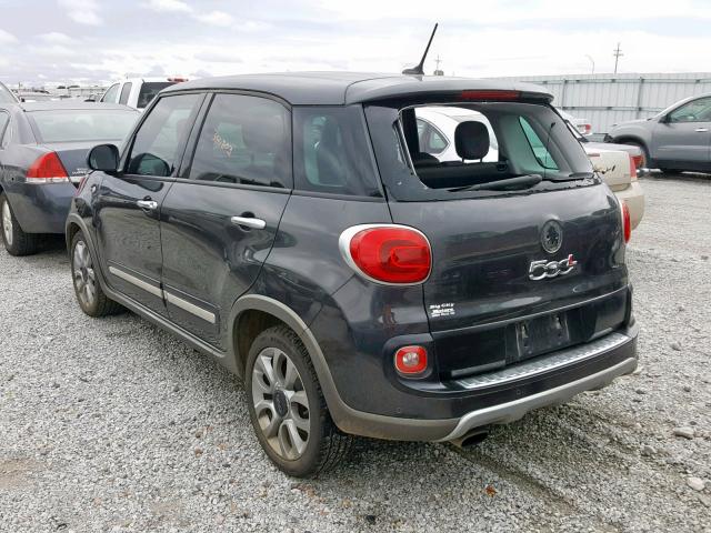 ZFBCFADH9EZ029410 - 2014 FIAT 500L TREKK GRAY photo 3