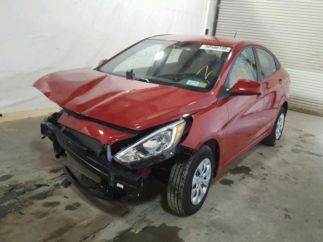 KMHCT4AE7HU281378 - 2017 HYUNDAI ACCENT SE RED photo 2