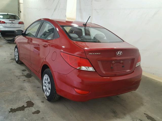 KMHCT4AE7HU281378 - 2017 HYUNDAI ACCENT SE RED photo 3