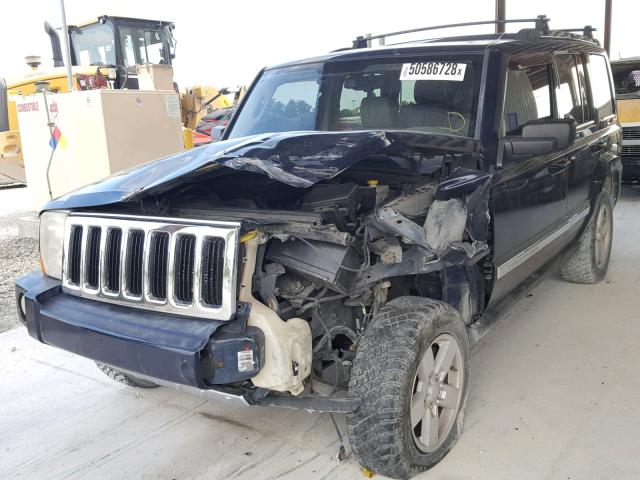 1J8HH58N76C107152 - 2006 JEEP COMMANDER BLUE photo 2
