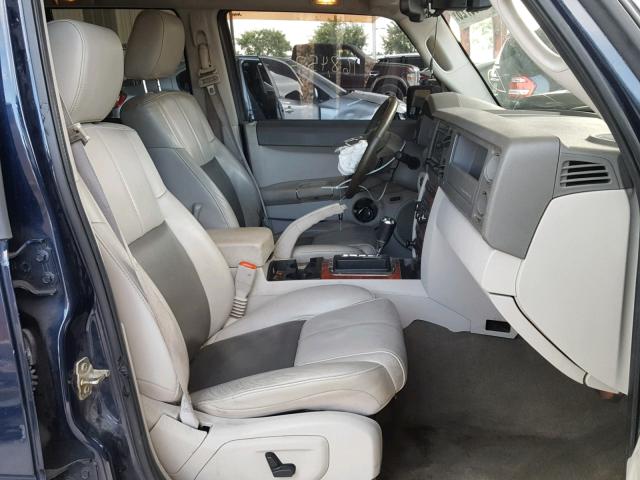 1J8HH58N76C107152 - 2006 JEEP COMMANDER BLUE photo 5