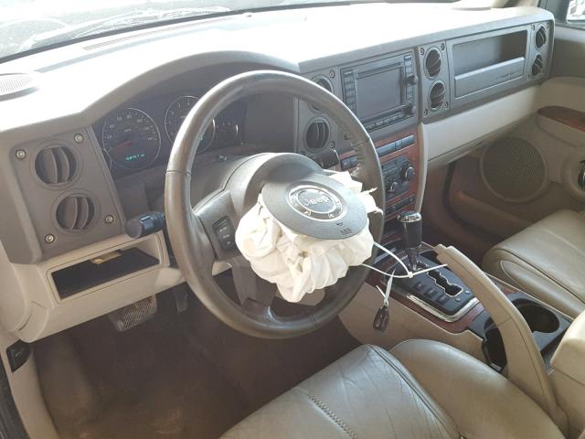 1J8HH58N76C107152 - 2006 JEEP COMMANDER BLUE photo 9