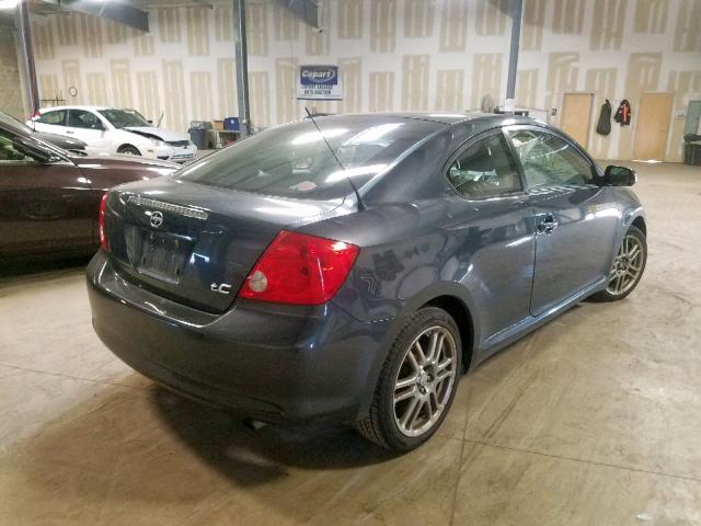 JTKDE167770174020 - 2007 TOYOTA SCION TC ნაცრისფერი ფოტო 4