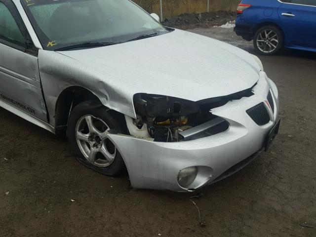 2G2WP522741341783 - 2004 PONTIAC GRAND PRIX SILVER photo 9