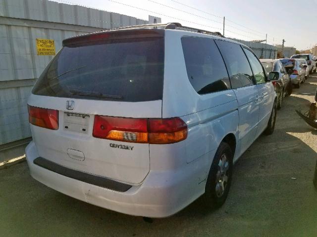 5FNRL18064B021581 - 2004 HONDA ODYSSEY EX WHITE photo 4