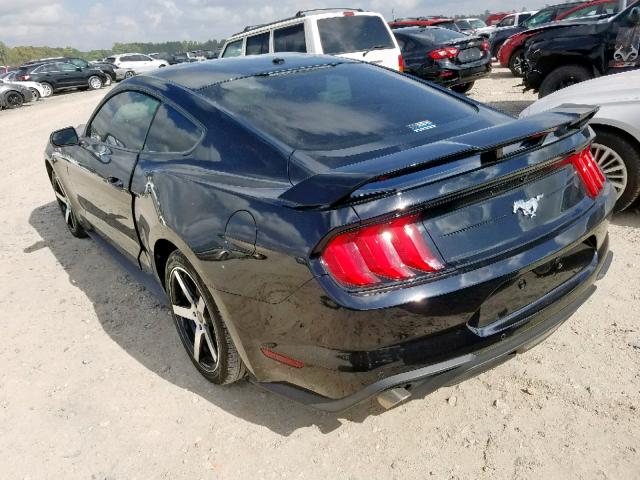 1FA6P8TH8J5175693 - 2018 FORD MUSTANG BLACK photo 3