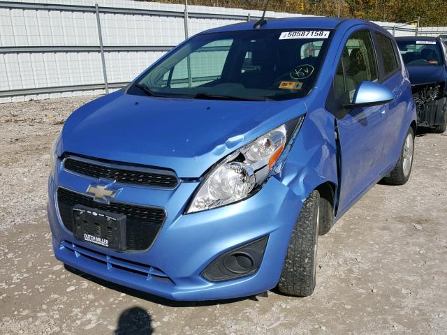 KL8CB6S99DC573157 - 2013 CHEVROLET SPARK LS BLUE photo 2