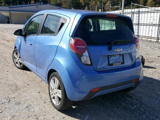 KL8CB6S99DC573157 - 2013 CHEVROLET SPARK LS BLUE photo 3