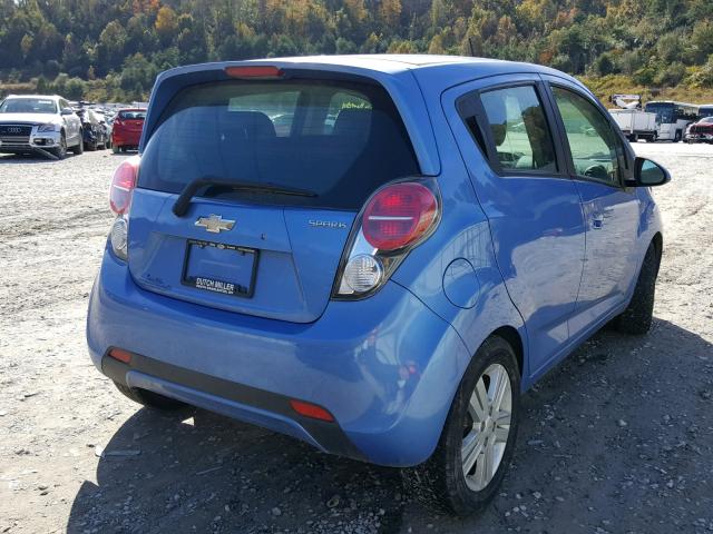 KL8CB6S99DC573157 - 2013 CHEVROLET SPARK LS BLUE photo 4