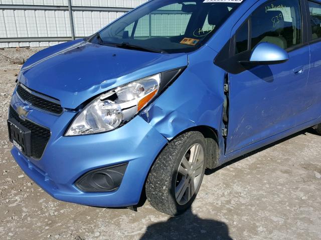 KL8CB6S99DC573157 - 2013 CHEVROLET SPARK LS BLUE photo 9