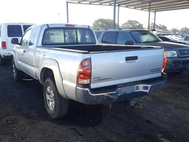 5TETU62N16Z207308 - 2006 TOYOTA TACOMA PRE SILVER photo 3