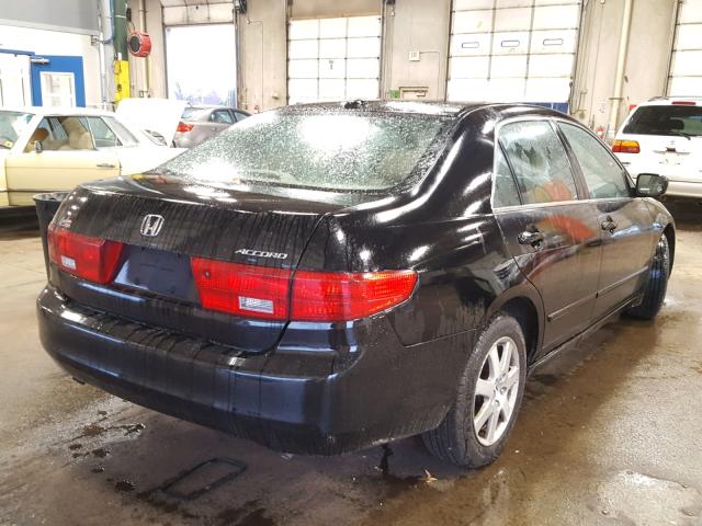 1HGCM66545A059756 - 2005 HONDA ACCORD EX BLACK photo 4