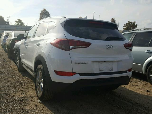 KM8J33A44HU534309 - 2017 HYUNDAI TUCSON LIM WHITE photo 3