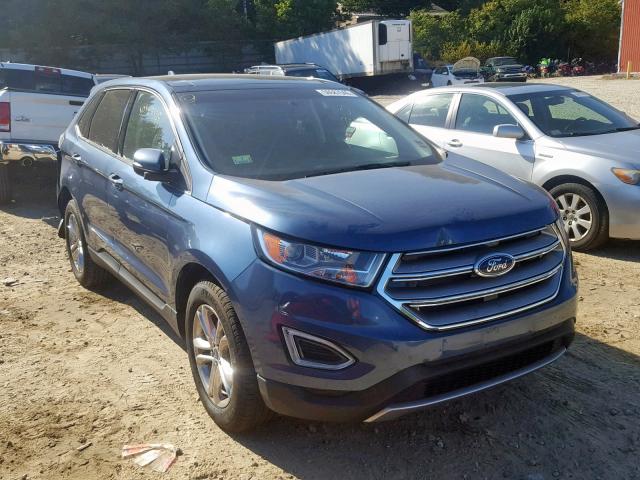 2FMPK4J84JBB46918 - 2018 FORD EDGE SEL BLUE photo 1