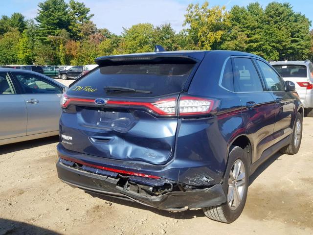 2FMPK4J84JBB46918 - 2018 FORD EDGE SEL BLUE photo 4