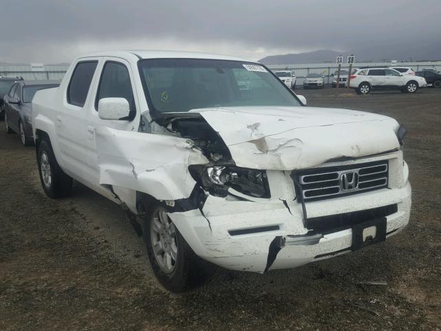 2HJYK16406H549534 - 2006 HONDA RIDGELINE WHITE photo 1