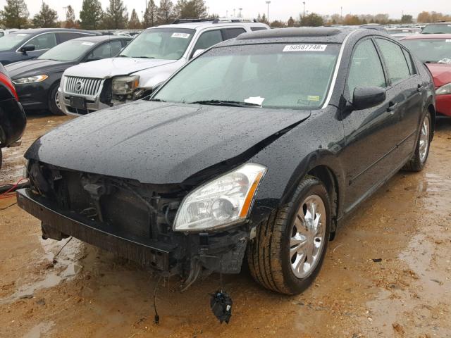 1N4BA41E97C816677 - 2007 NISSAN MAXIMA SE BLACK photo 2