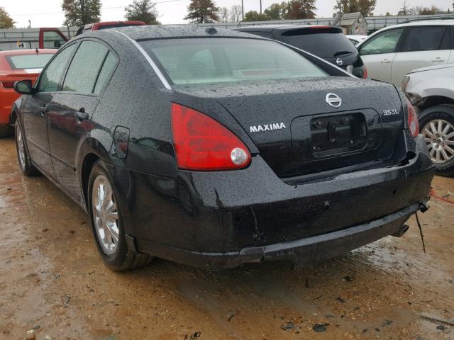 1N4BA41E97C816677 - 2007 NISSAN MAXIMA SE BLACK photo 3