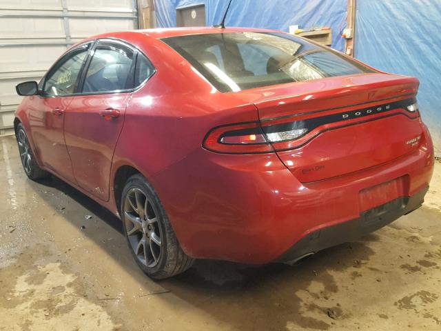 1C3CDFBH8DD704781 - 2013 DODGE DART SXT RED photo 3