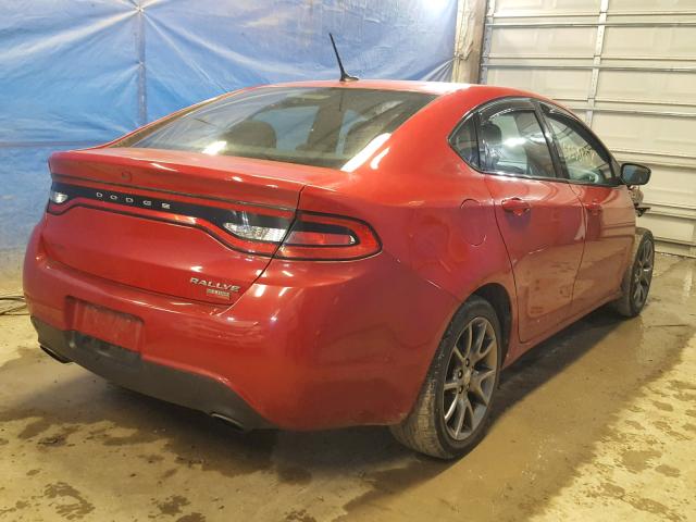 1C3CDFBH8DD704781 - 2013 DODGE DART SXT RED photo 4