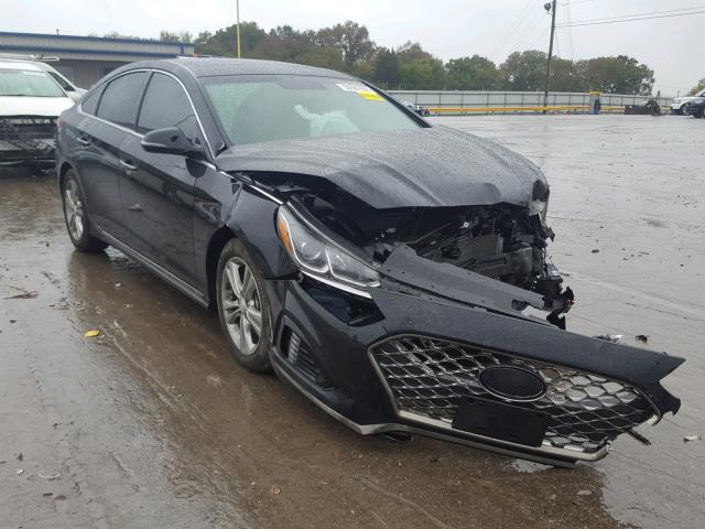 5NPE34AF6JH646249 - 2018 HYUNDAI SONATA SPO BLACK photo 1