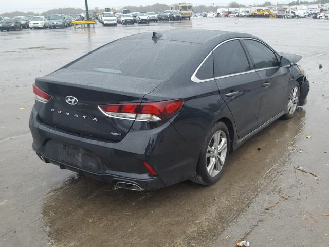 5NPE34AF6JH646249 - 2018 HYUNDAI SONATA SPO BLACK photo 4