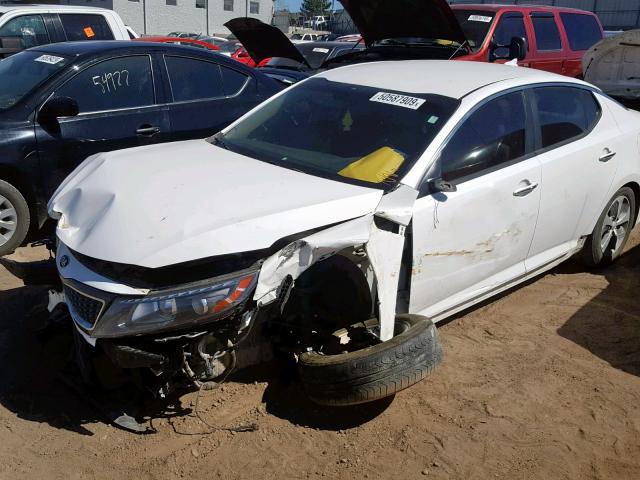 KNAGM4AD0F5077892 - 2015 KIA OPTIMA HYB WHITE photo 2