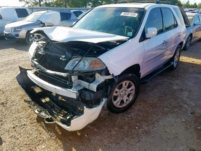 2HNYD18826H507570 - 2006 ACURA MDX TOURIN WHITE photo 2