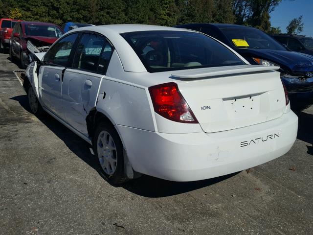 1G8AJ52F54Z203350 - 2004 SATURN ION LEVEL WHITE photo 3