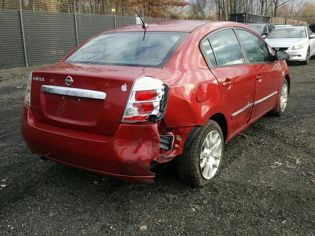 3N1AB6AP8AL639019 - 2010 NISSAN SENTRA 2.0 RED photo 4