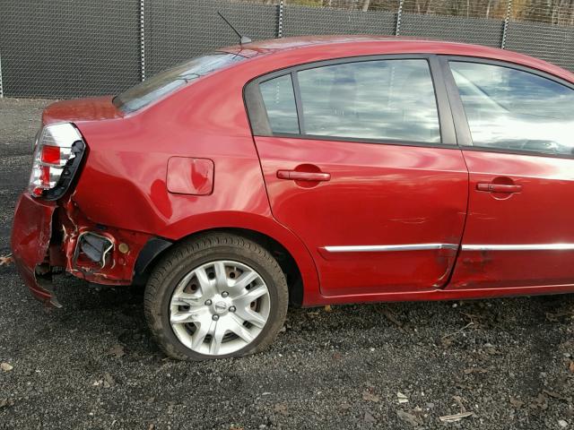 3N1AB6AP8AL639019 - 2010 NISSAN SENTRA 2.0 RED photo 9