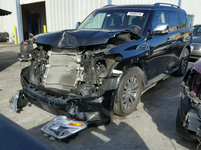 JN8AY2NC6H9501868 - 2017 NISSAN ARMADA SV BLACK photo 2