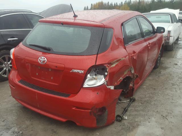 2T1KU4EE2DC088361 - 2013 TOYOTA COROLLA MA RED photo 4