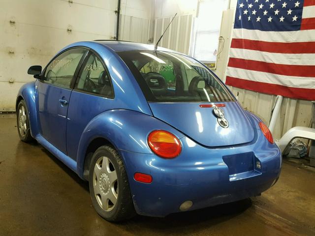 3VWCC21C0YM404978 - 2000 VOLKSWAGEN NEW BEETLE BLUE photo 3