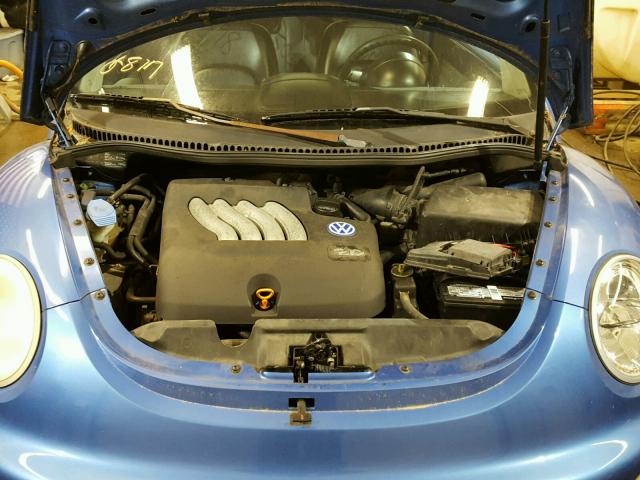 3VWCC21C0YM404978 - 2000 VOLKSWAGEN NEW BEETLE BLUE photo 7